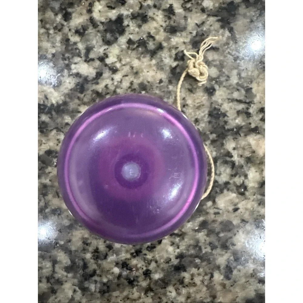 Vintage 1970s Duncan Imperial Purple Yo Yo‎ USA Fleur De Lis